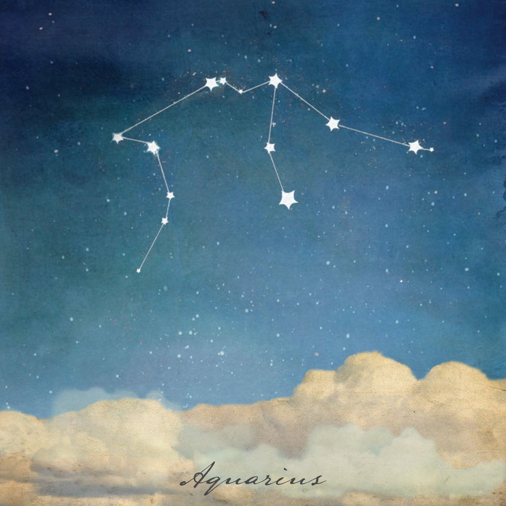 Art Block - Lost & Found - Aquarius Zodiac - Cedar Mountain Studios