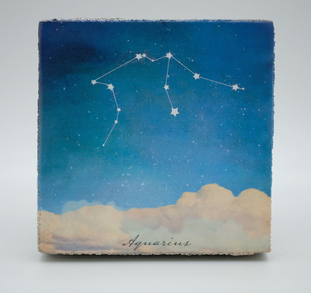 Art Block - Lost & Found - Aquarius Zodiac - Cedar Mountain Studios