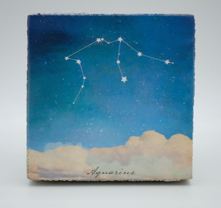 Art Block - Lost & Found - Aquarius Zodiac - Cedar Mountain Studios