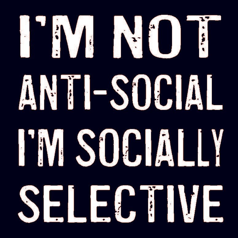 Coasters or Magnets - I'm Not Anti - social - Cedar Mountain Studios