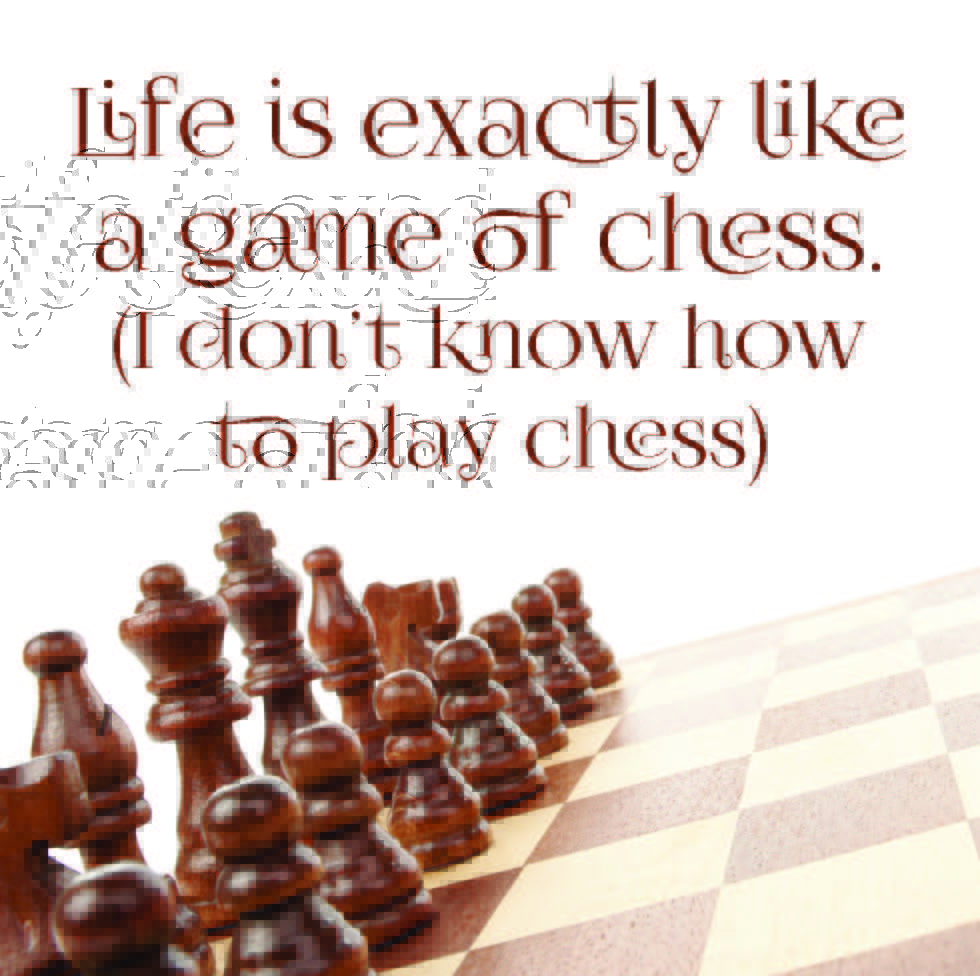 Coasters or Magnets - Life Is Exactly Like a Game of Chess - Cedar Mountain Studios