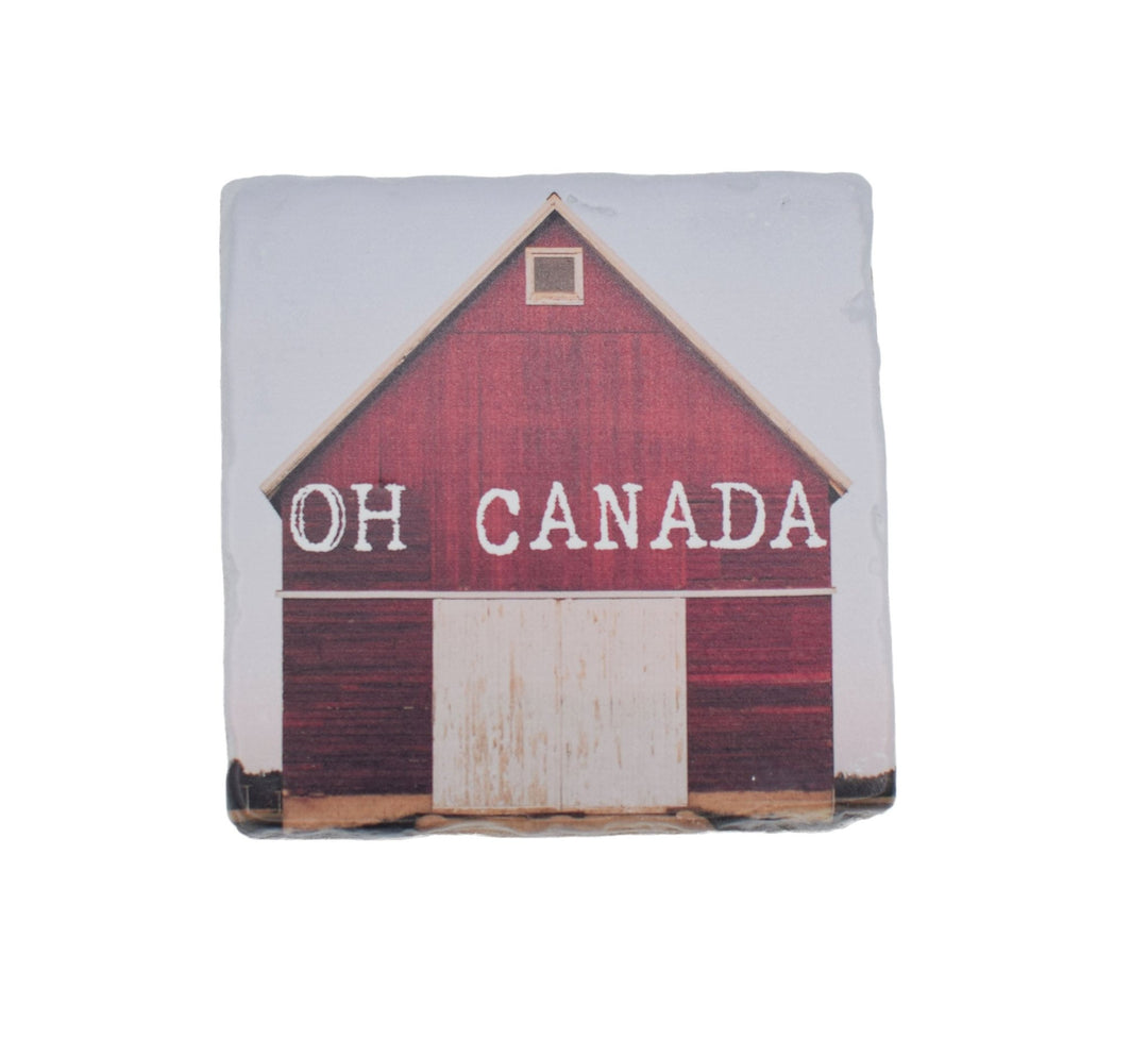 Marble Coasters - Lost & Found - Canada Barn - Cedar Mountain Studios
