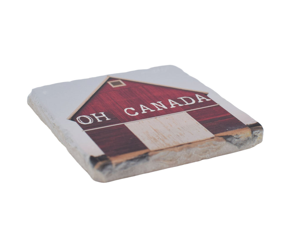 Marble Coasters - Lost & Found - Canada Barn - Cedar Mountain Studios