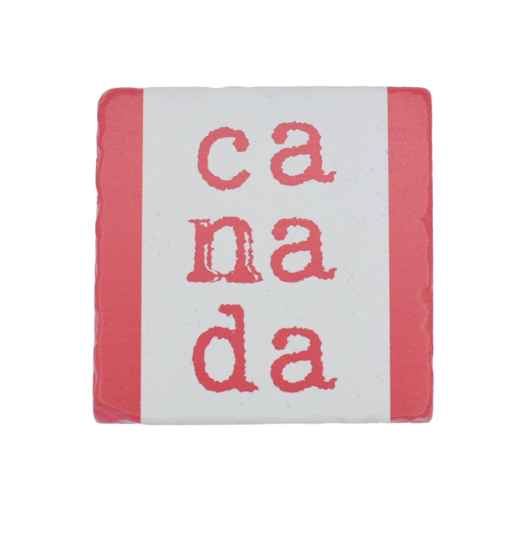 Marble Coasters - Lost & Found - Canada Flag - Cedar Mountain Studios