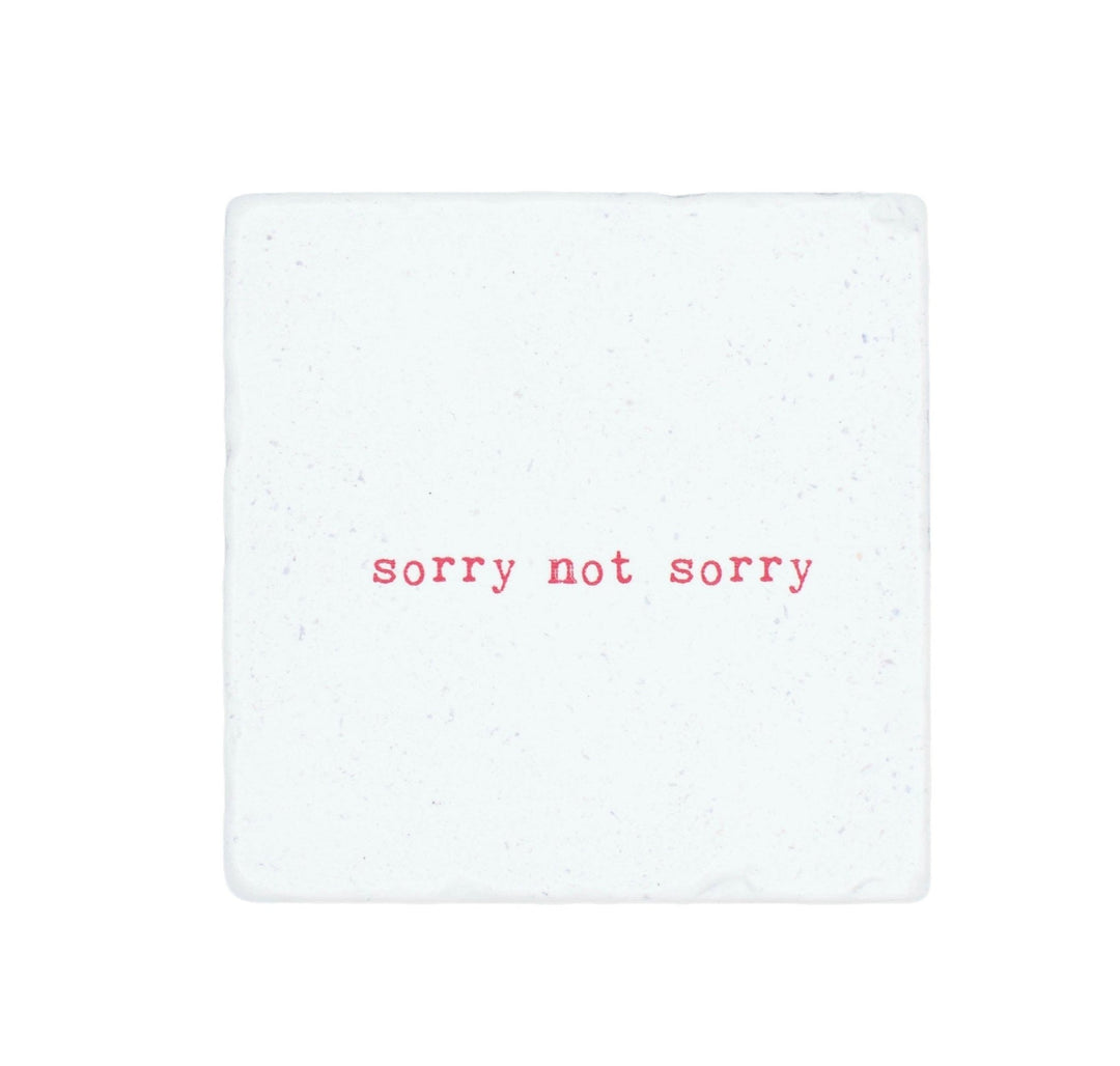 Marble Coasters - Lost & Found - Sorry not sorry - Cedar Mountain Studios