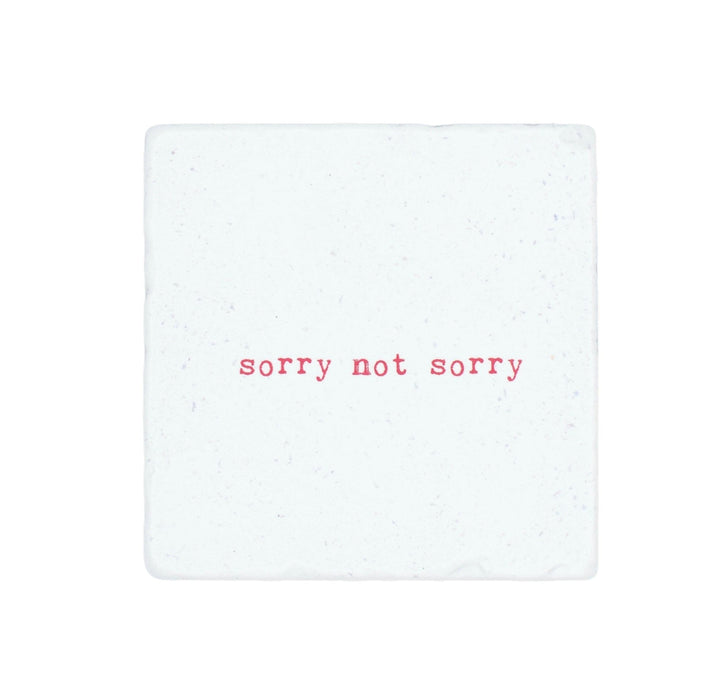 Marble Coasters - Lost & Found - Sorry not sorry - Cedar Mountain Studios