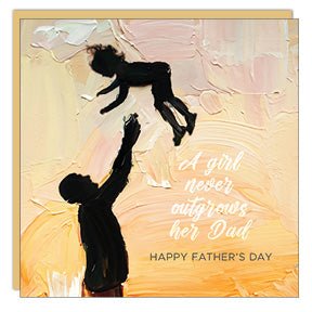 Stationery - Card - Father's Day - A Girl Never Outgrows - Cedar Mountain Studios