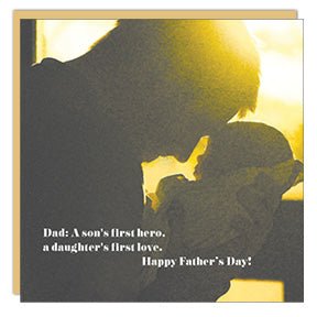 Stationery - Card - Father's Day - A Son's First Hero - Cedar Mountain Studios