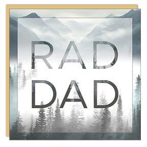 Stationery - Card - Father's Day - Rad Dad - Cedar Mountain Studios