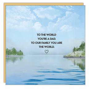 Stationery - Card - Father's Day - To the World - Cedar Mountain Studios