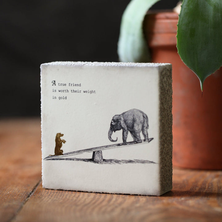 A True Friend Art Block - Cedar Mountain Studios