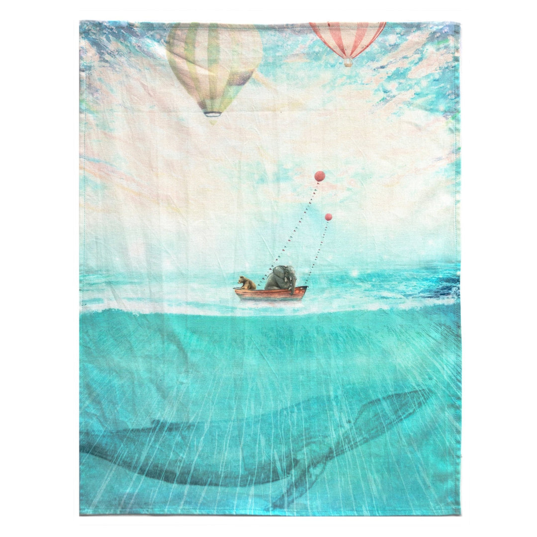 Adrift Tea Towel - Cedar Mountain Studios