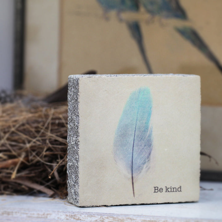 Be Kind Art Block - Cedar Mountain Studios