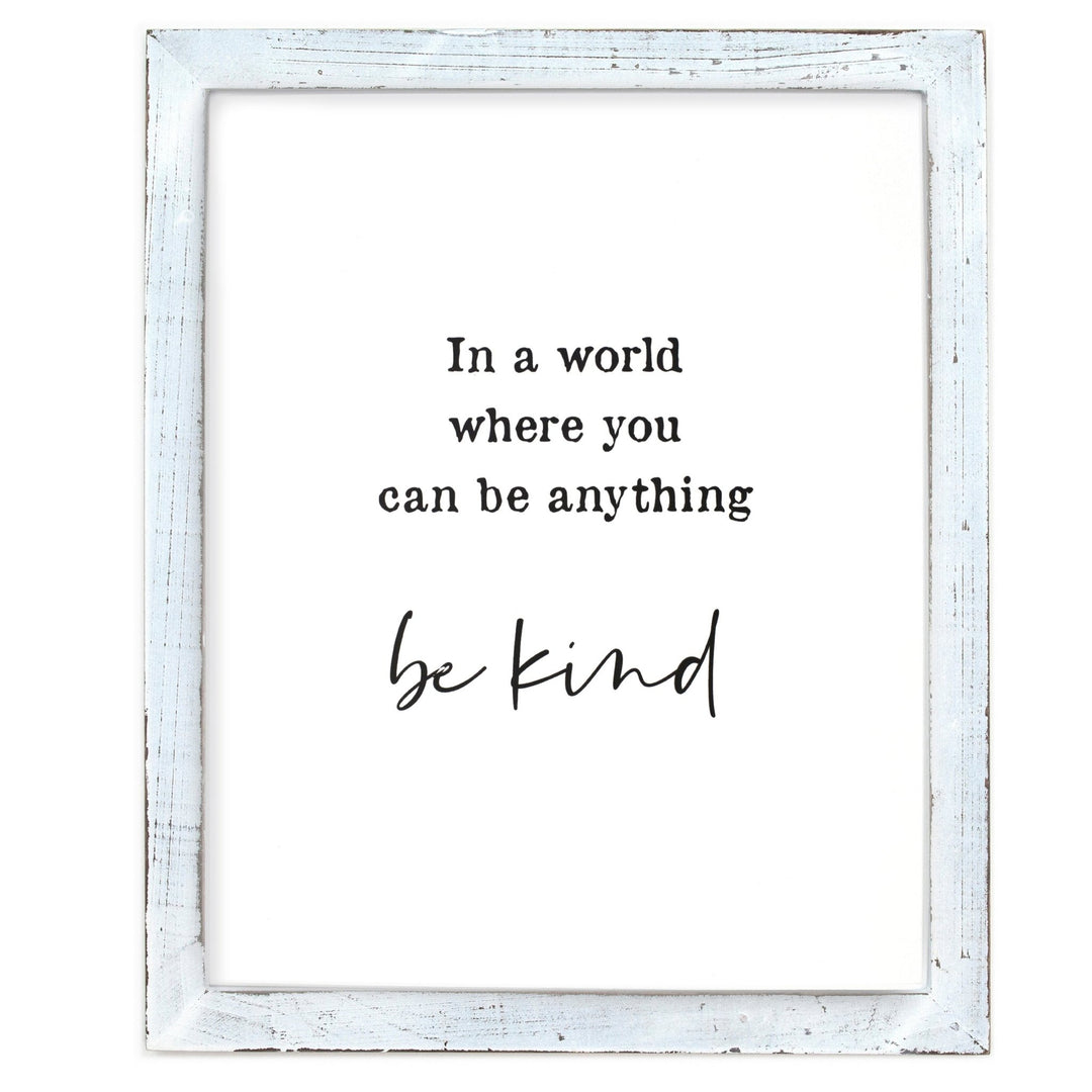 Be Kind Framed Words - Cedar Mountain Studios