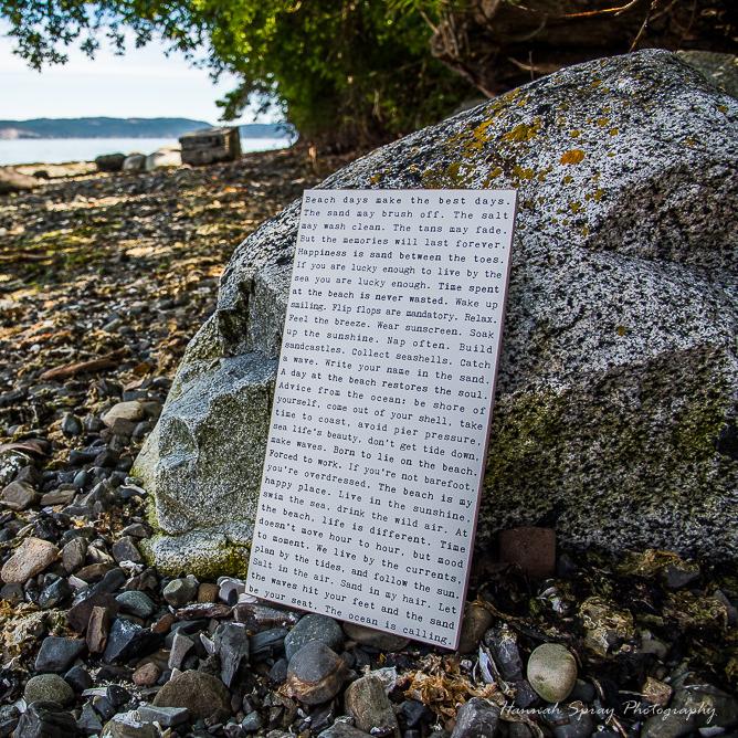 Beach Typewriter Sign - Cedar Mountain Studios