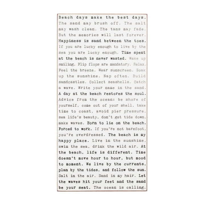 Beach Typewriter Sign - Cedar Mountain Studios