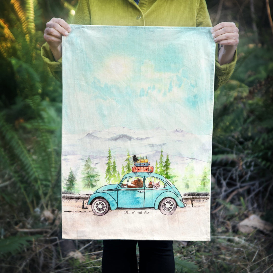 Call of the Wild Tea Towel - Cedar Mountain Studios