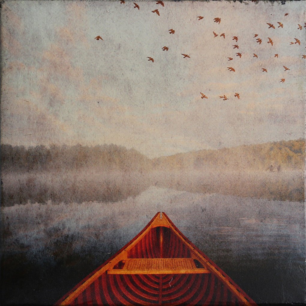 Canoe Marble Coaster - Cedar Mountain Studios