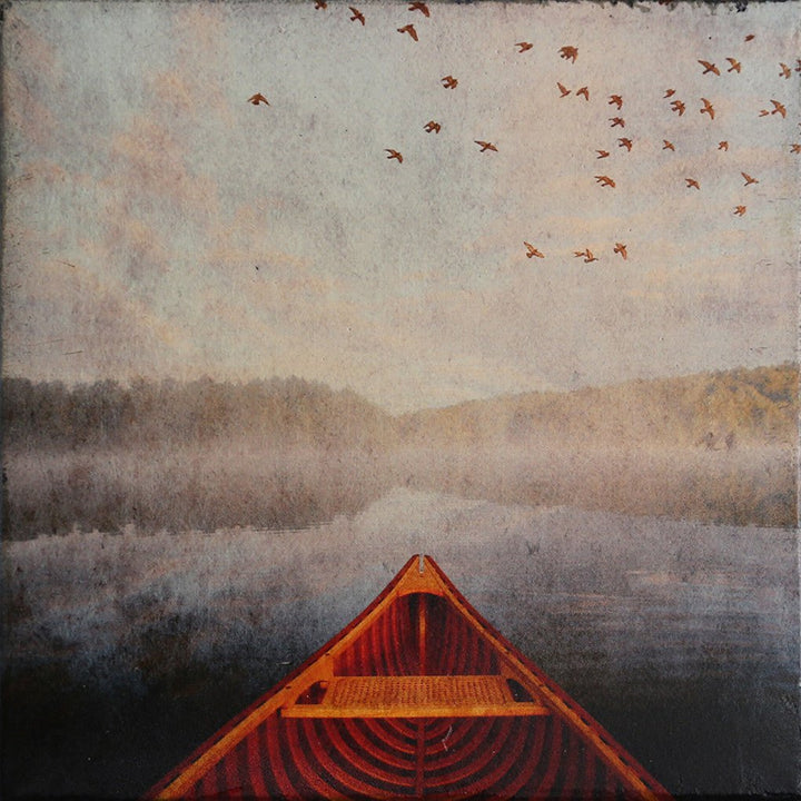Canoe Marble Coaster - Cedar Mountain Studios