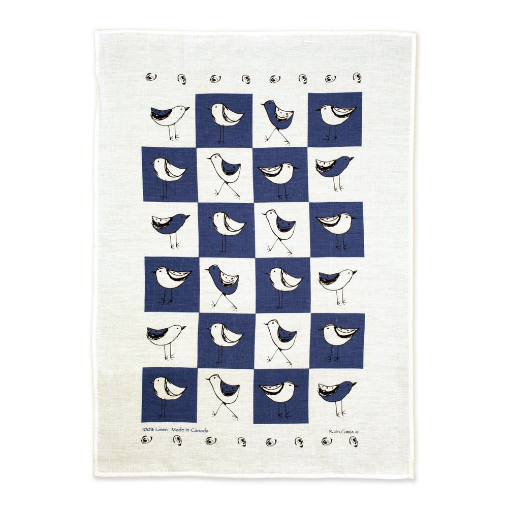 Check Bird Tea Towel - Cedar Mountain Studios