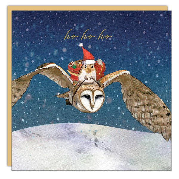 Christmas Owl - Holiday - Cedar Mountain Studios