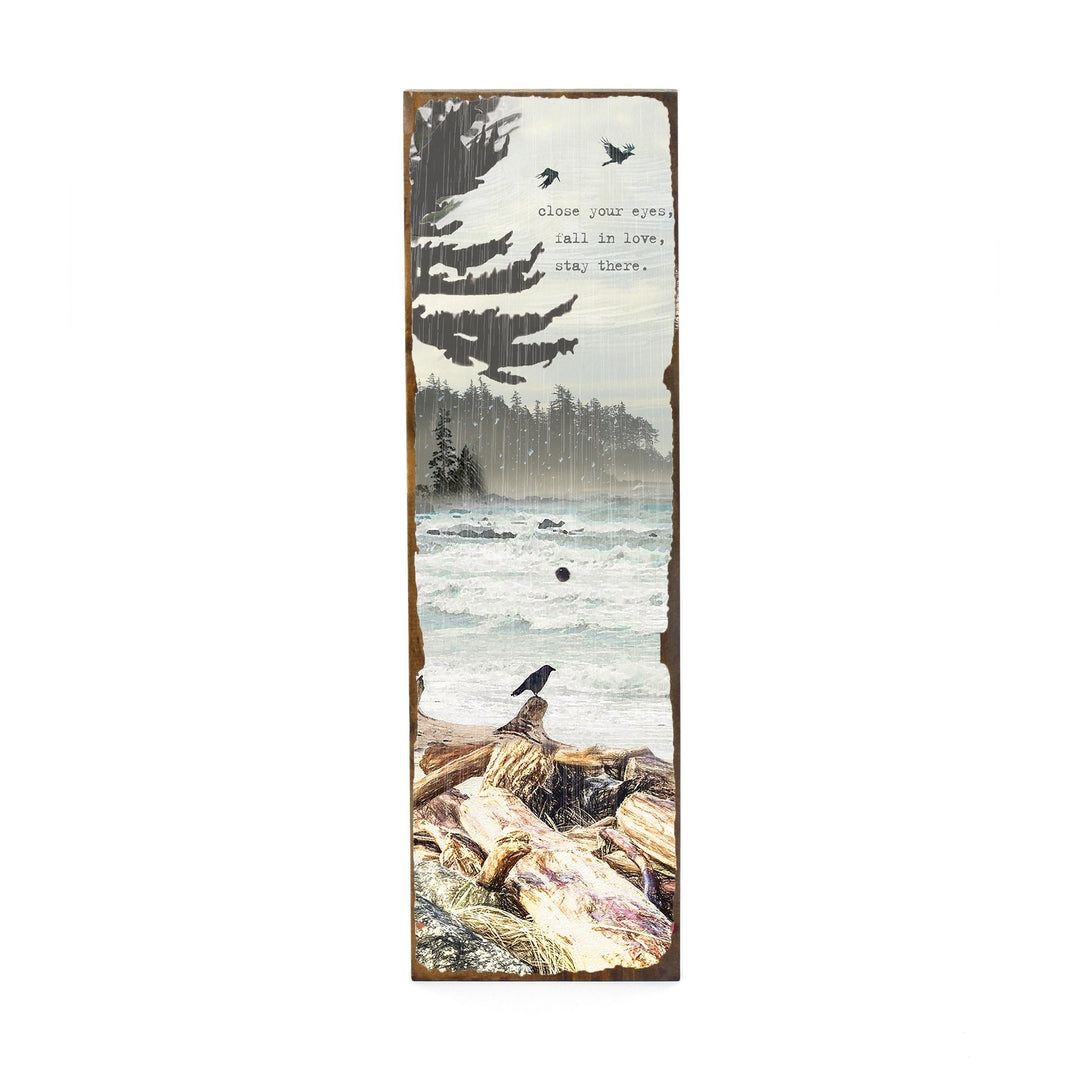 Close Your Eyes Timber Art - Cedar Mountain Studios
