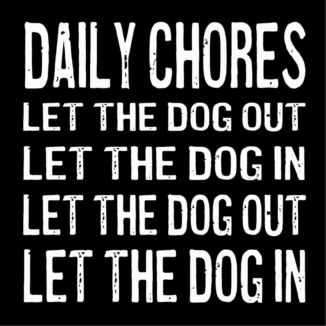 Daily Chores Coaster or Magnet - Cedar Mountain Studios