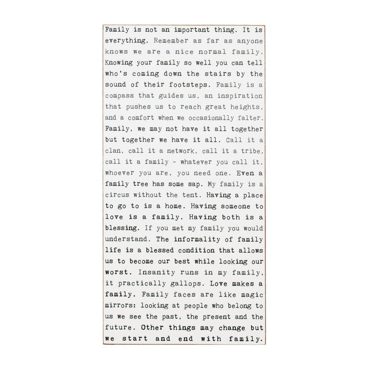 Family Typewriter Sign - Cedar Mountain Studios