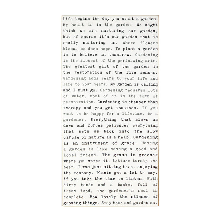 Garden Typewriter Sign - Cedar Mountain Studios