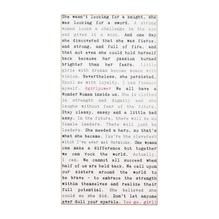 Girl Power Typewriter Sign - Cedar Mountain Studios