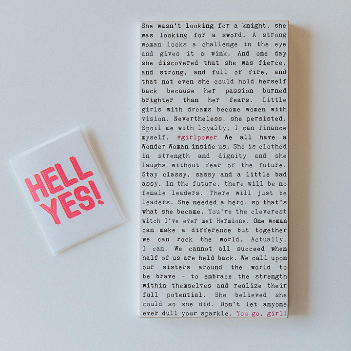 Girl Power Typewriter Sign - Cedar Mountain Studios