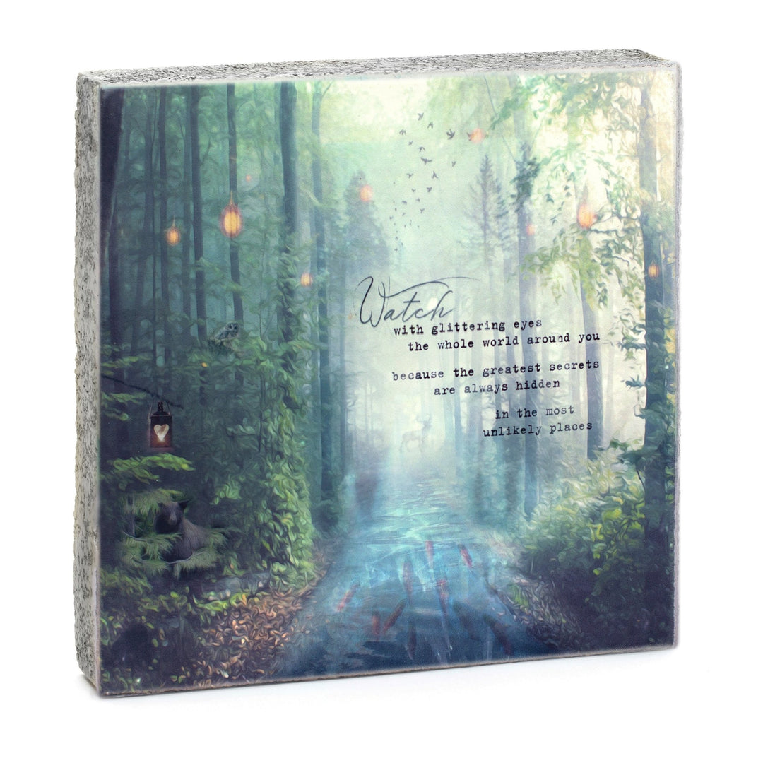 Glittering Eyes Art Block - Cedar Mountain Studios
