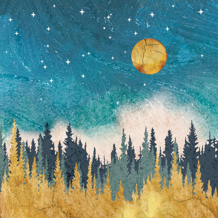 Gold Night Marble Coaster - Cedar Mountain Studios