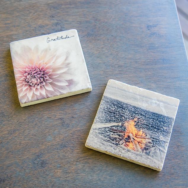 Gratitude Marble Coaster - Cedar Mountain Studios