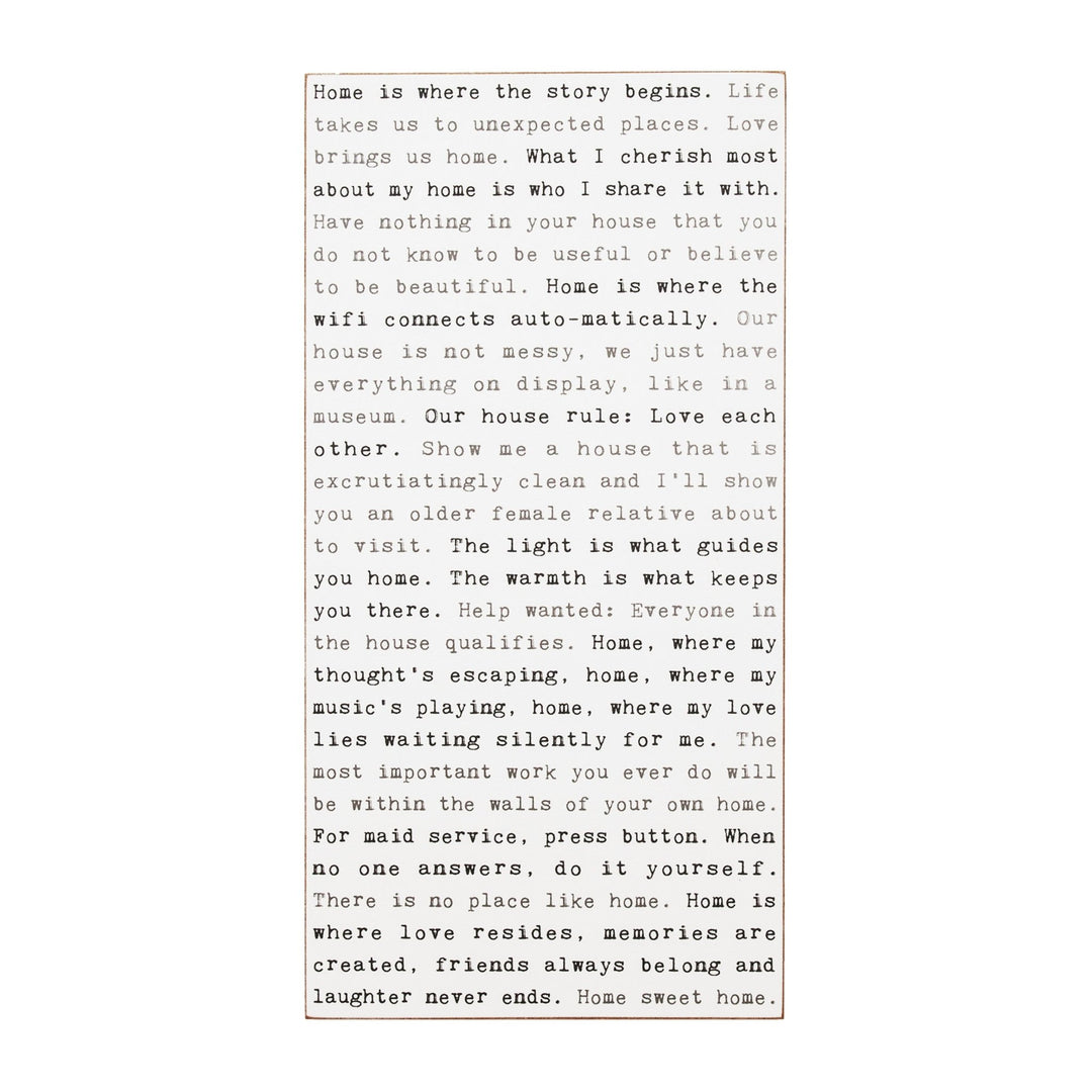 Home Revisited Typewriter Sign - Cedar Mountain Studios