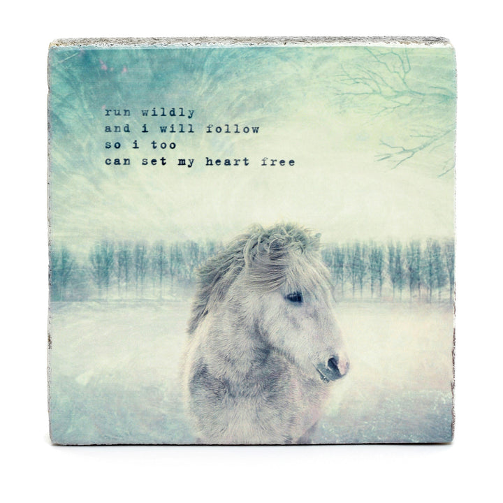 Horse Art Block - Cedar Mountain Studios