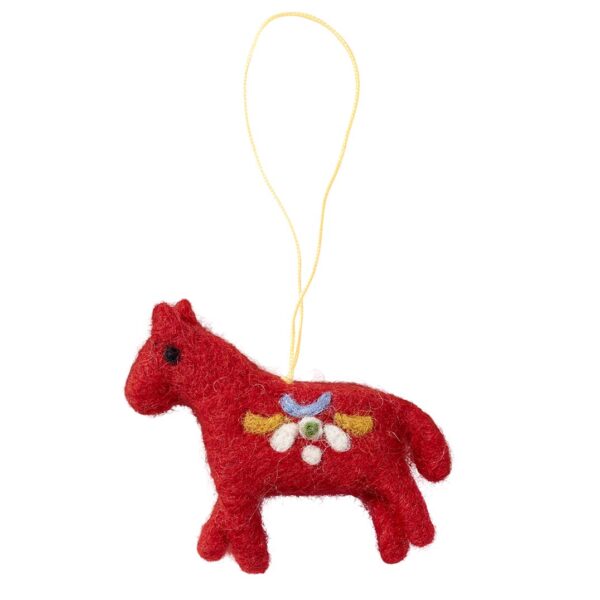 Horse Felted Christmas Ornament - Cedar Mountain Studios