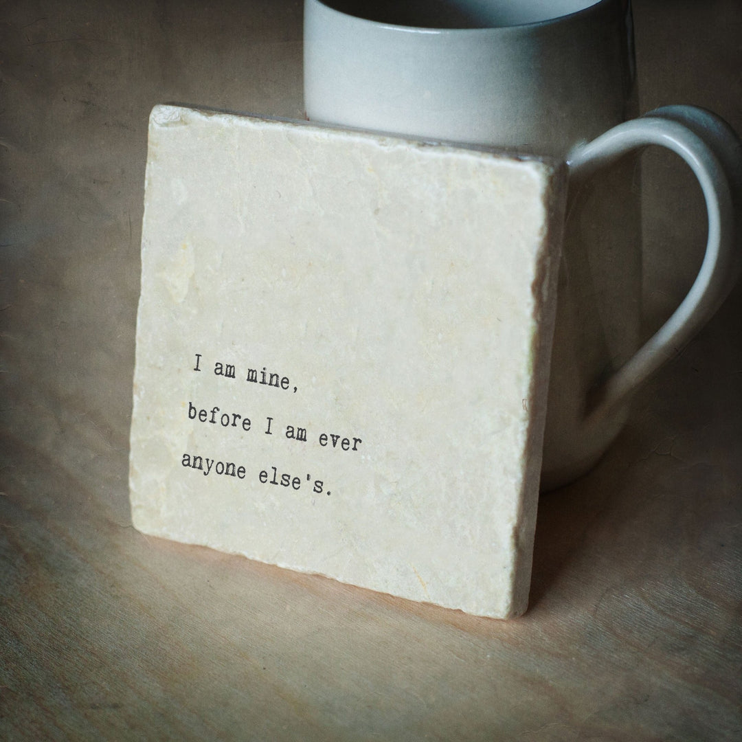 I Am Mine Marble Coaster - Cedar Mountain Studios