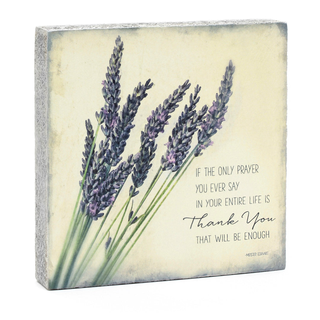 If The Only Prayer Art Block - Cedar Mountain Studios