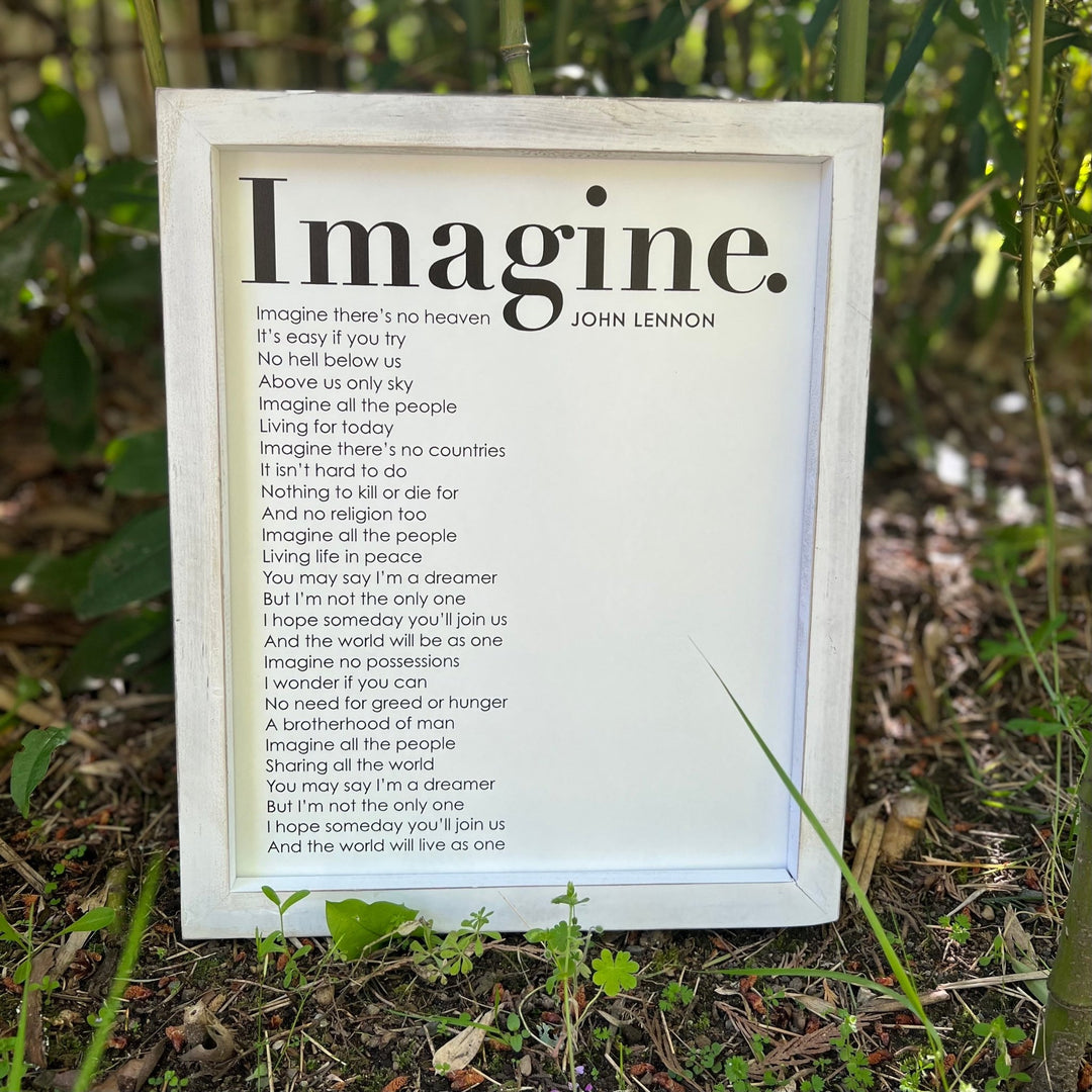 Imagine Framed Words - Cedar Mountain Studios