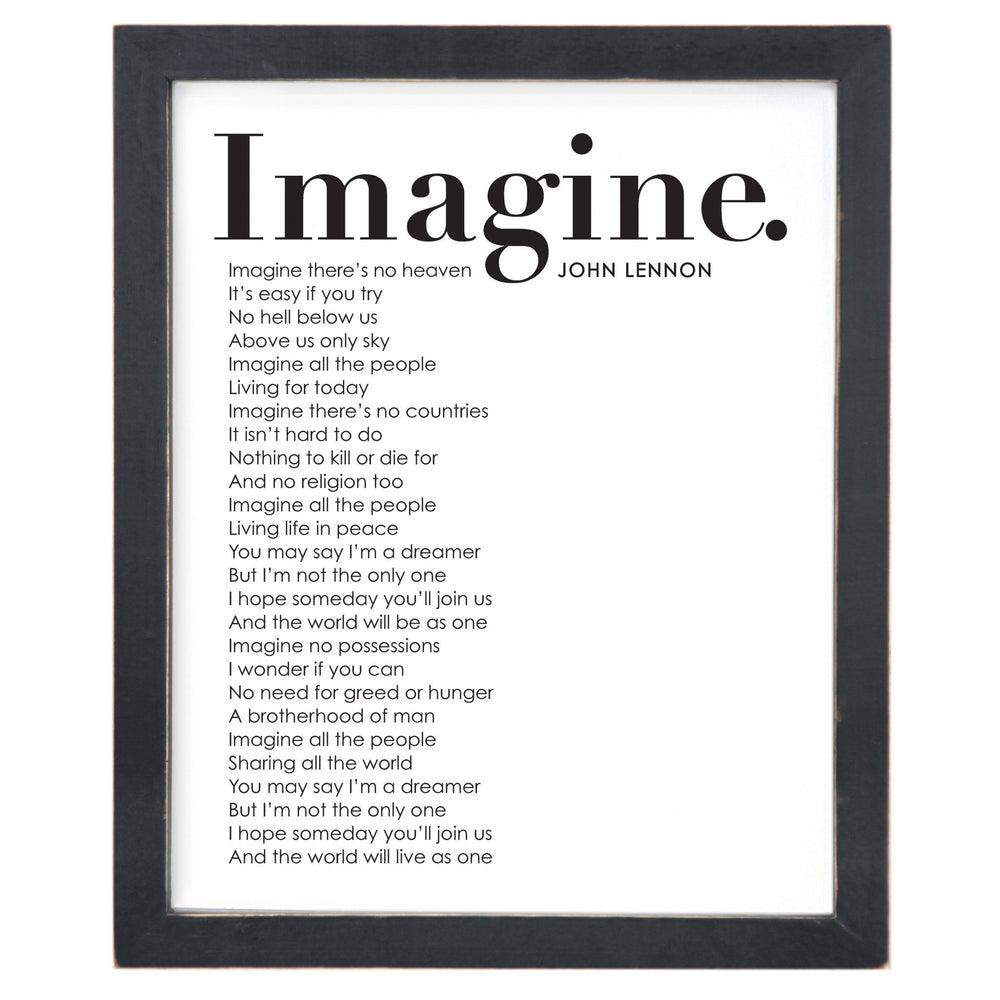 Imagine Framed Words - Cedar Mountain Studios