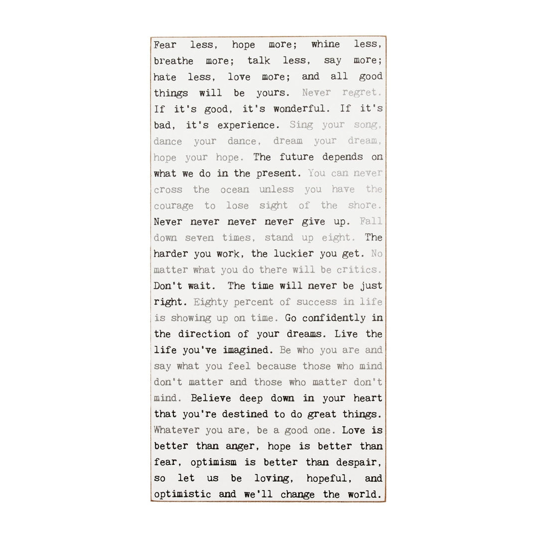 Inspiration Typewriter Sign - Cedar Mountain Studios