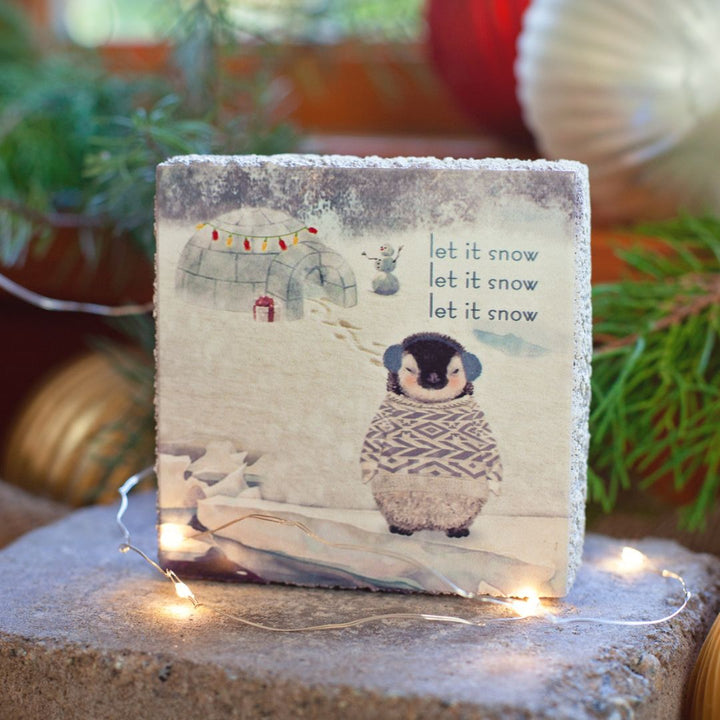 Let it Snow Art Block - Cedar Mountain Studios