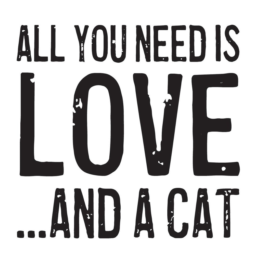 Love And Cat Coaster or Magnet - Cedar Mountain Studios