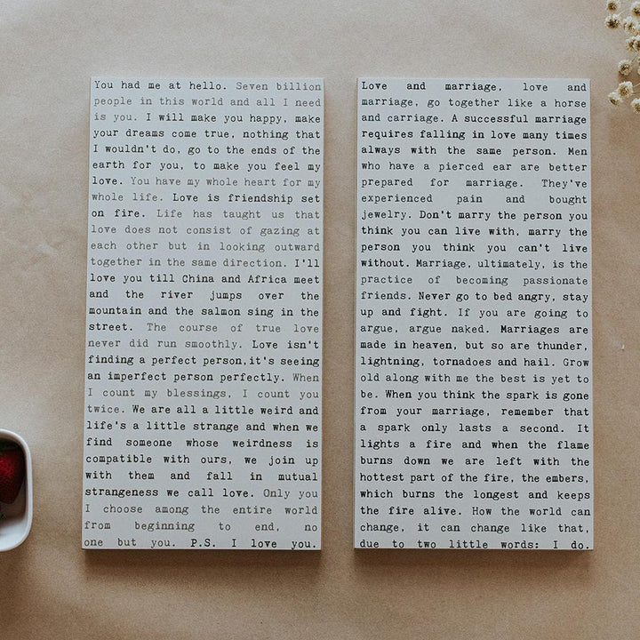 Marriage Typewriter Sign - Cedar Mountain Studios