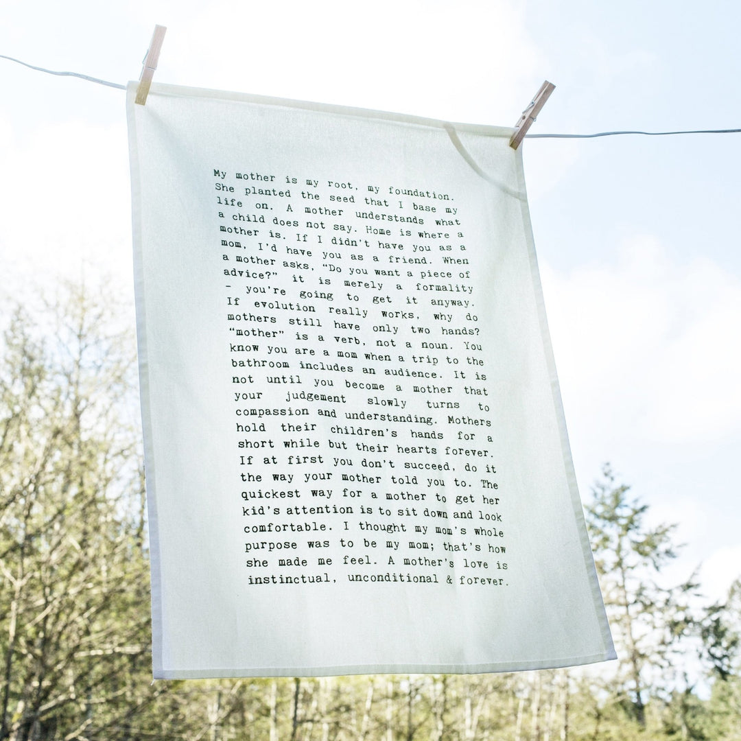 Mothers Tea Towel - Cedar Mountain Studios