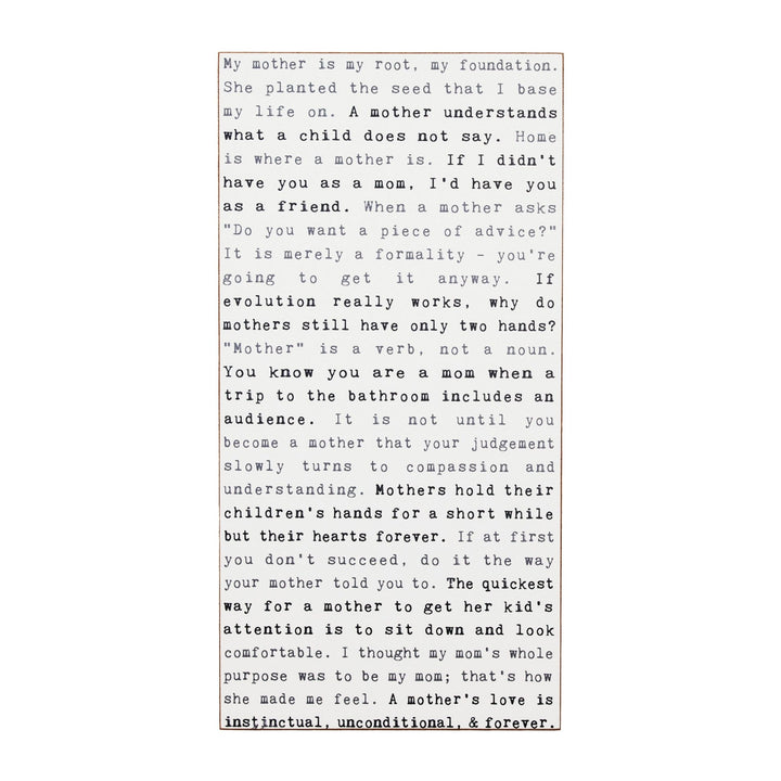 Mothers Typewriter Sign - Cedar Mountain Studios