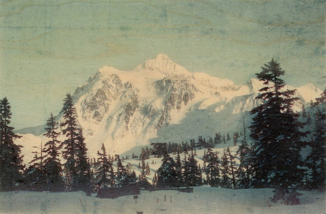 Mountains Wood Postcard - Cedar Mountain Studios