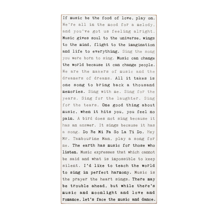 Music Typewriter Sign - Cedar Mountain Studios