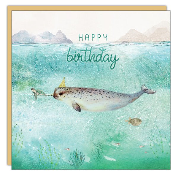 Narwhal - Birthday - Cedar Mountain Studios